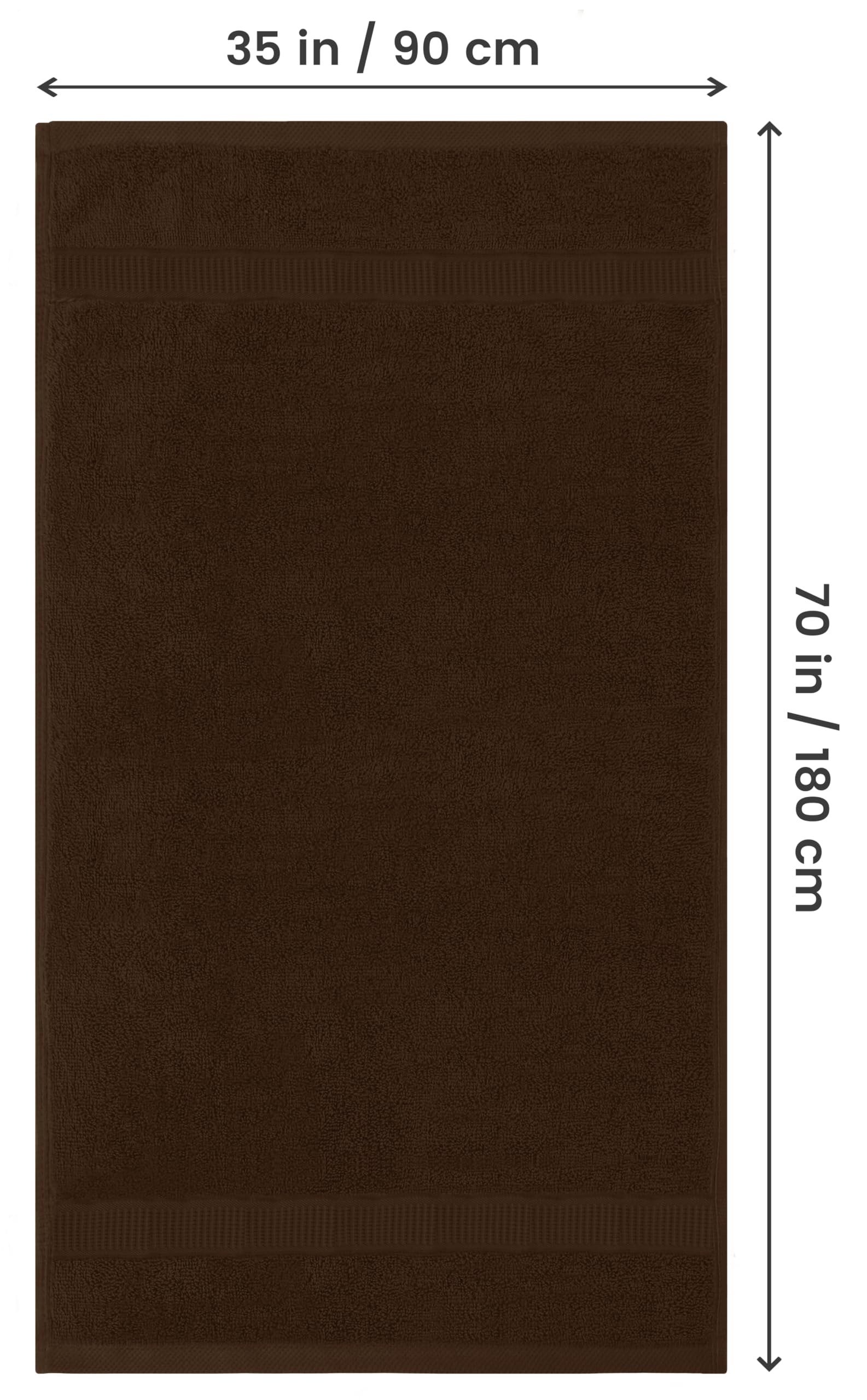 Utopia Towels 600gsm ring-spun cotton detail, high absorbency