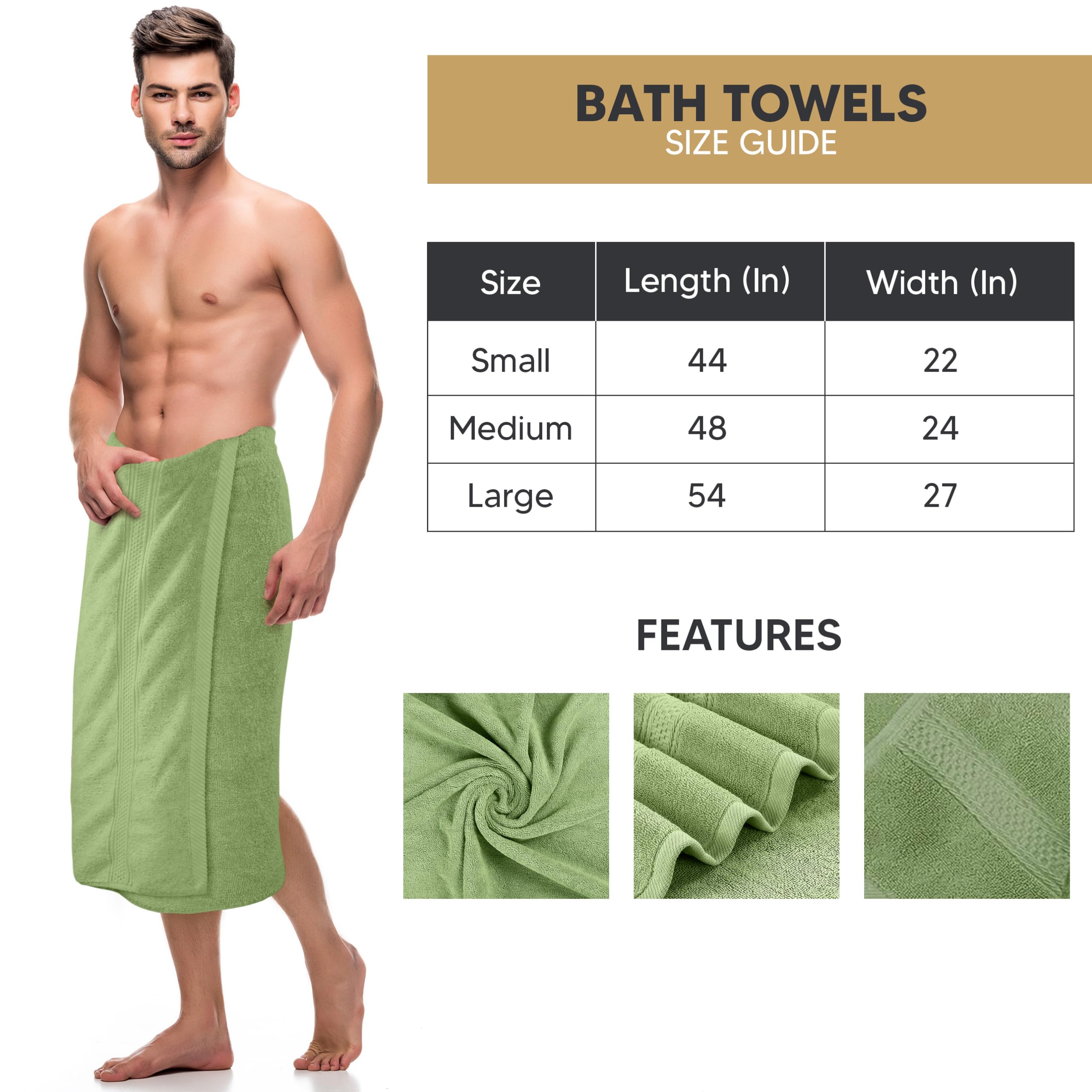 Utopia Towels 600gsm ring spun cotton delivers durability and plush feel with quick-drying capacity.