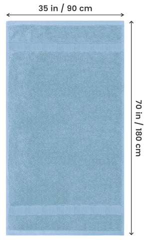 600gsm soft-absorbent cotton texture of Utopia Towels bath sheet close-up