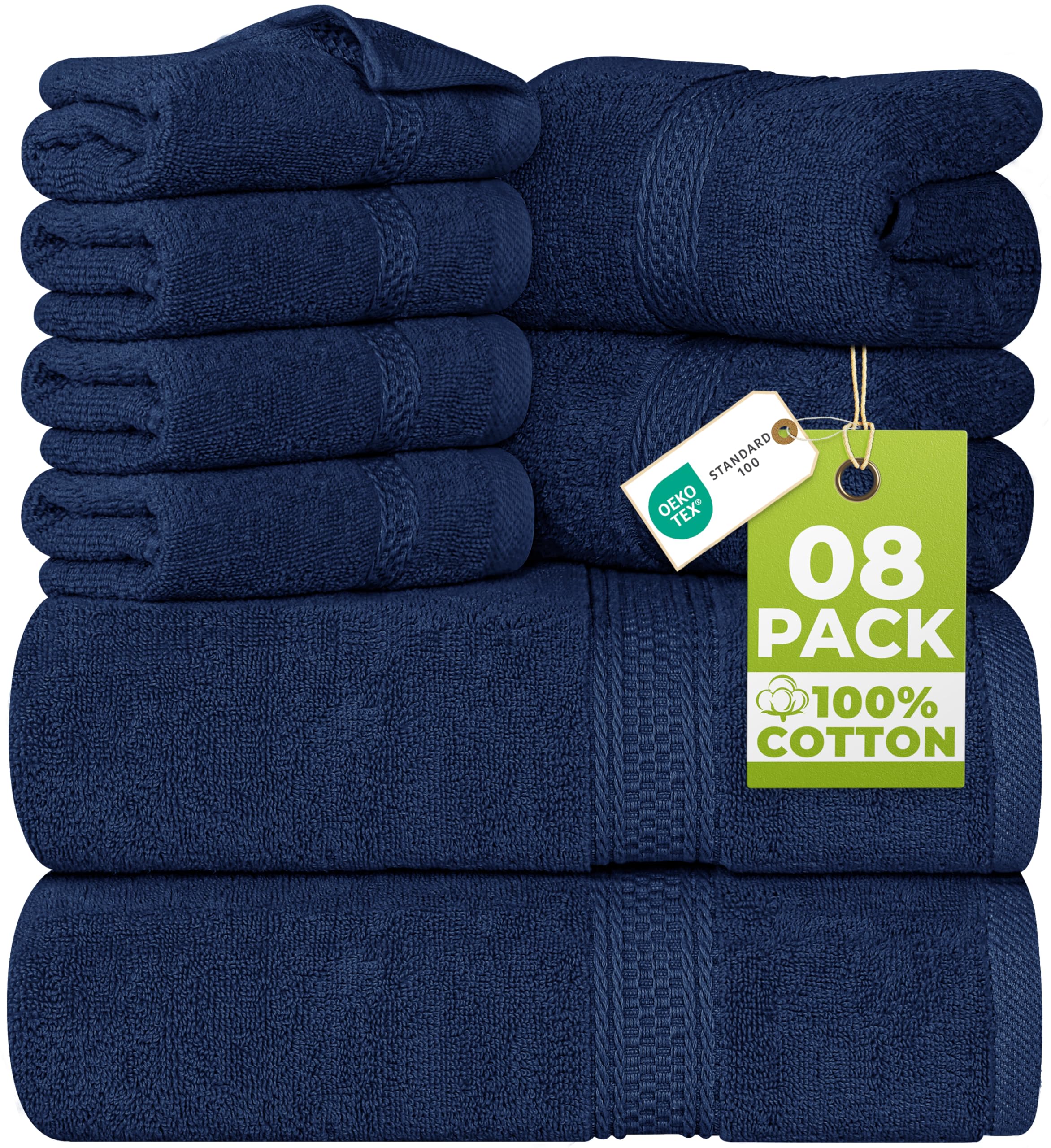 Utopia Towels navy bath towels, plush and absorbent for daily use