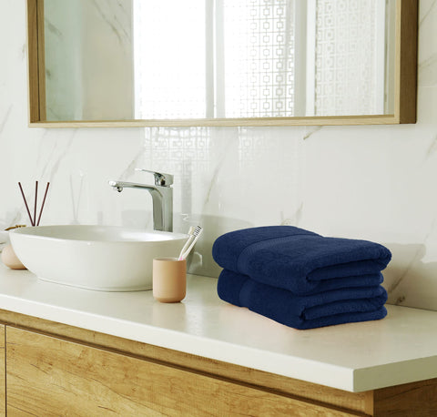 Utopia Towels navy gym-use towels, quick-drying and durable