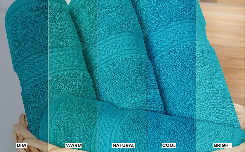 Utopia Towels absorbent texture closeup teal demonstrates quick-dry feel