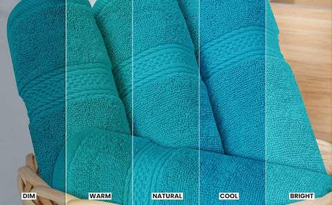Utopia Towels absorbent texture closeup teal demonstrates quick-dry feel