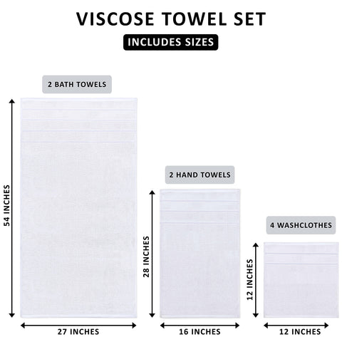 Utopia Towels 8-Piece hand towel 16x28 quick-drying daily use.
