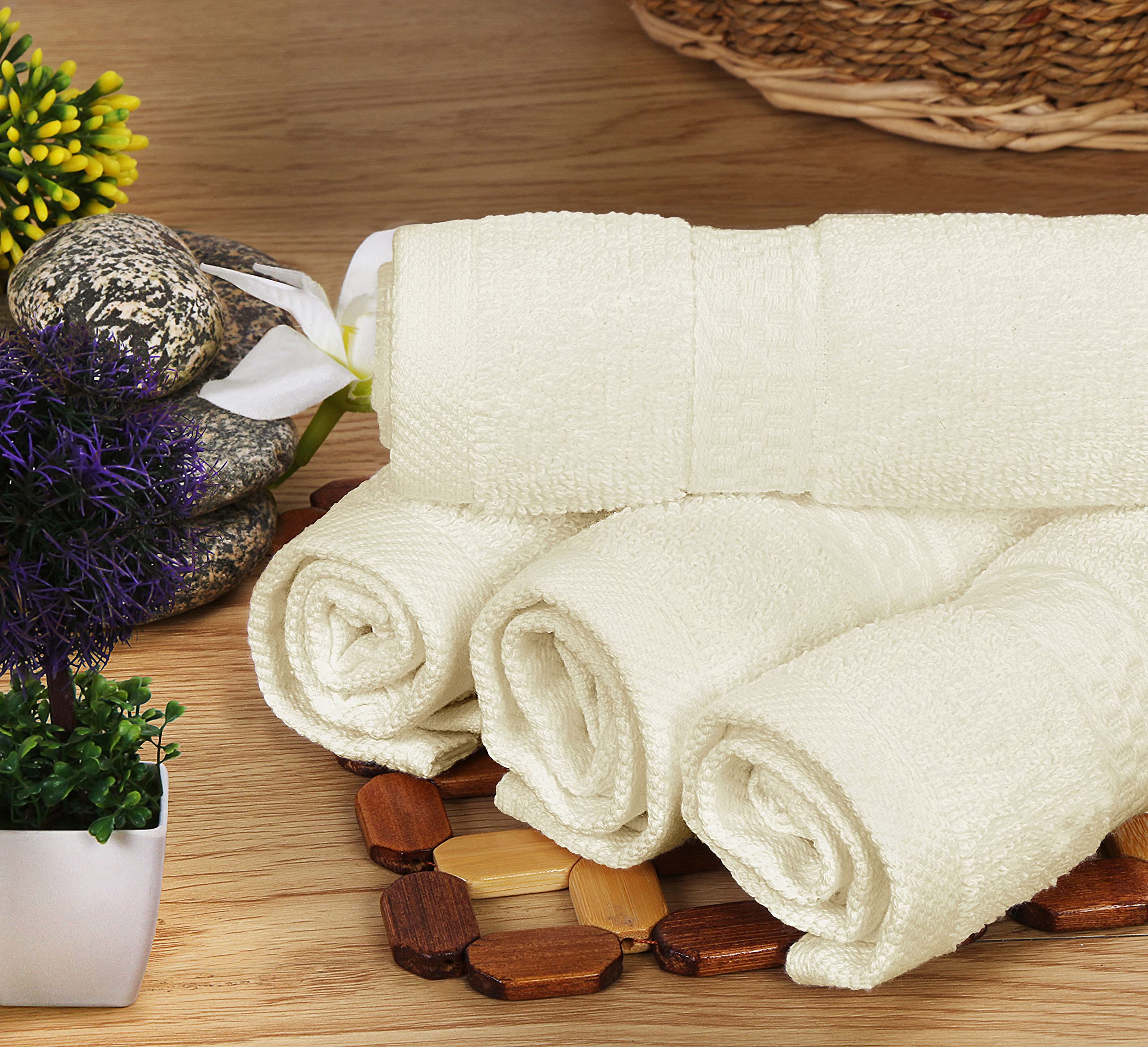 Utopia Towels highly absorbent fibers help you dry off quickly after a shower.