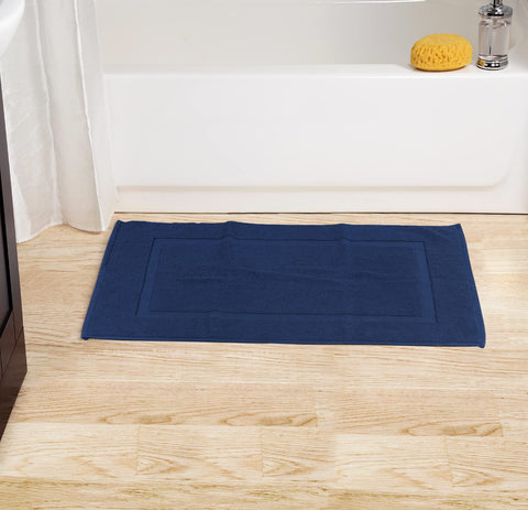 Utopia Towels gift-ready navy bath mat for easy gift giving