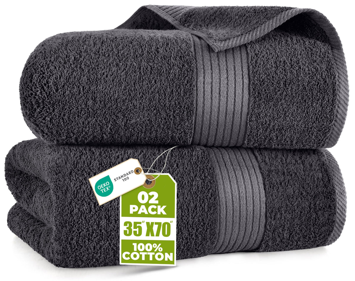 Utopia Towels bath sheet 35x70 provides full-body coverage after shower.
