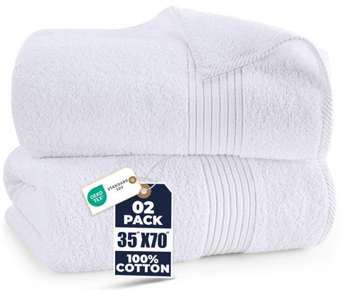 Utopia Towels bath sheet 35x70 front view highlights generous coverage.