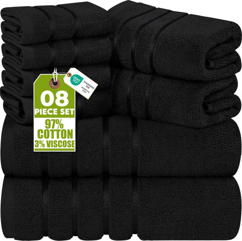 Utopia Towels bath towel 27x54 black for everyday luxury and quick drying.