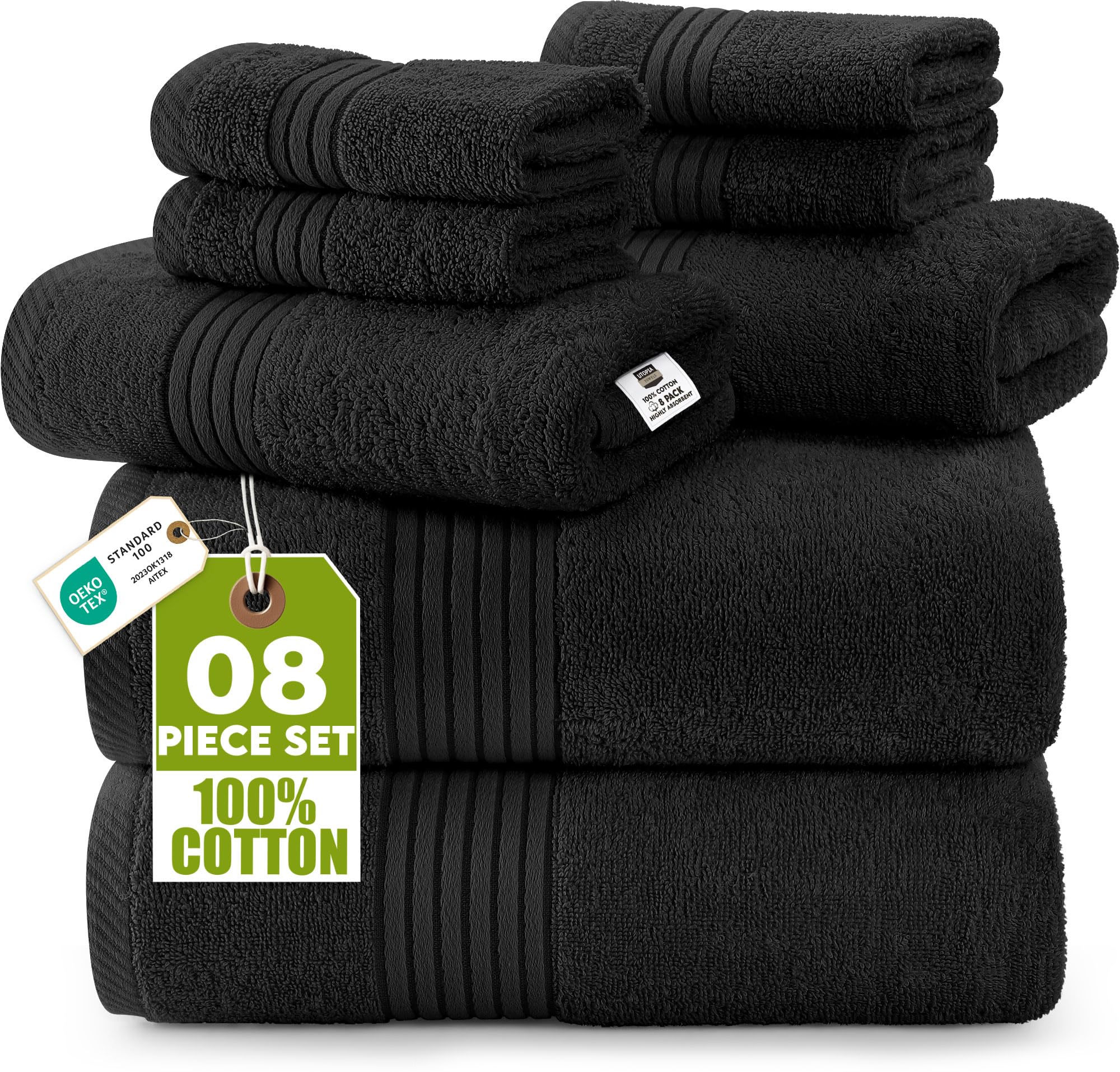 Utopia Towels bath towel 27x54 inches, plush and absorbent for daily use.