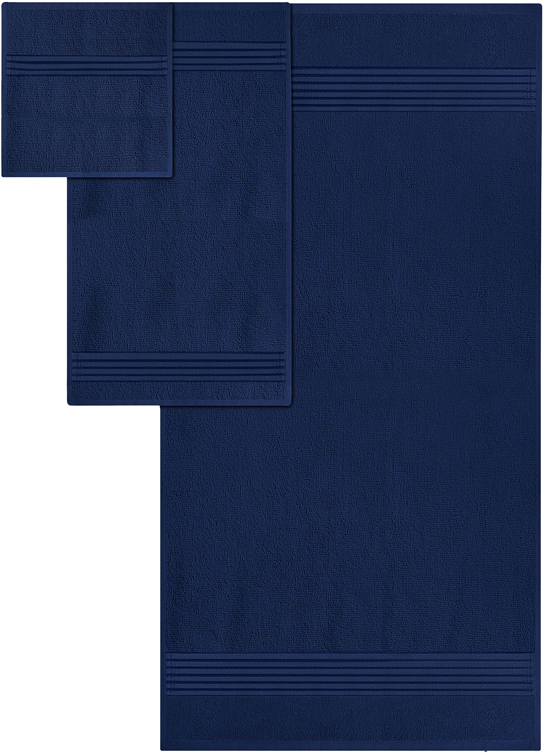 Close-up of Utopia Towels bath towel texture for a luxurious feel.