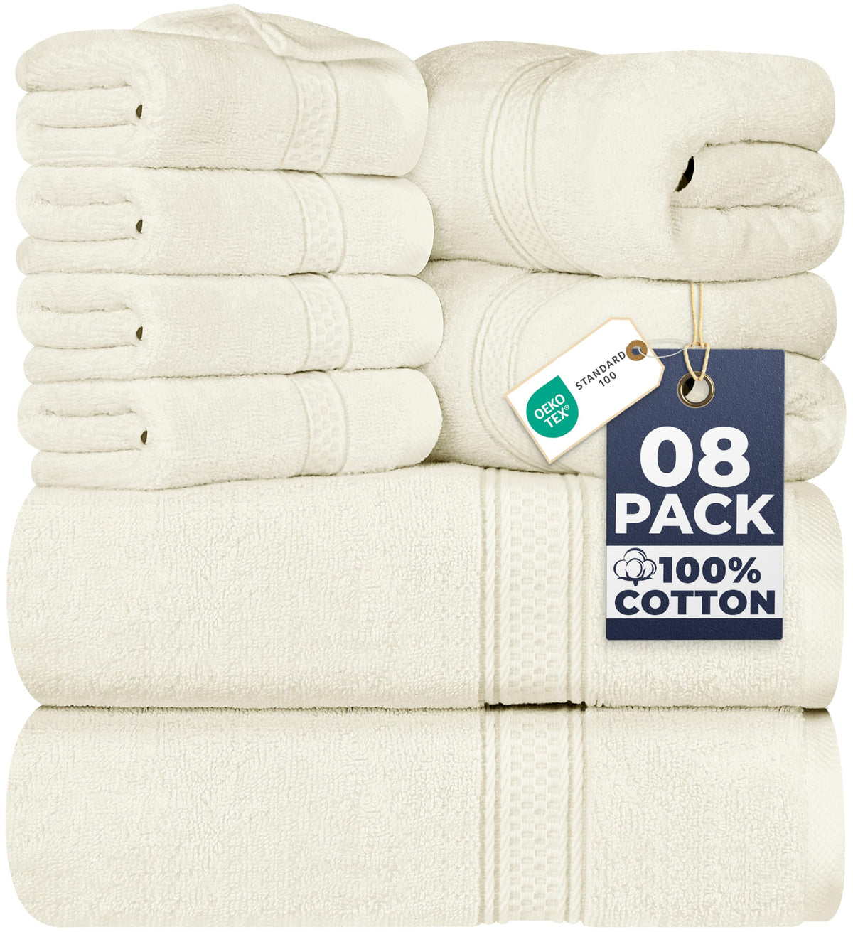 Utopia Towels bath towels 27x54 inches show plush softness and quick-dry performance.