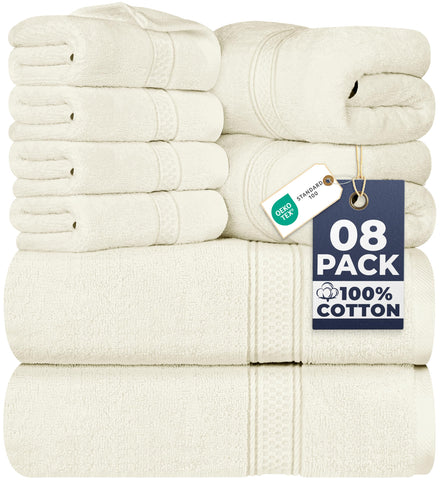 Utopia Towels bath towels 27x54 inches show plush softness and quick-dry performance.