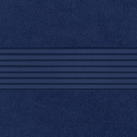 Luxurious softness and durability of Utopia Towels navy bathsheet