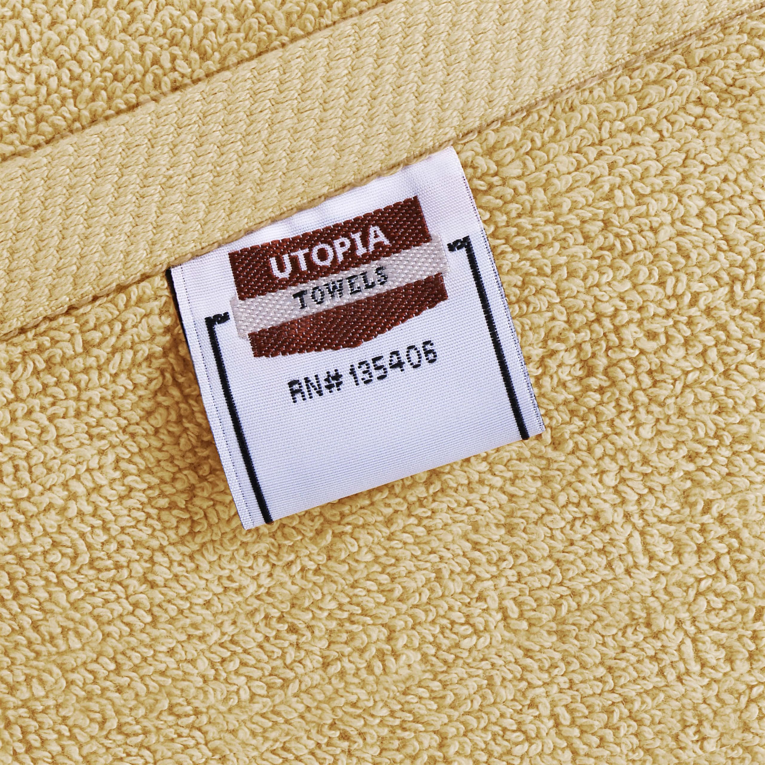 Utopia Towels beige bathroom scene highlighting versatile color.