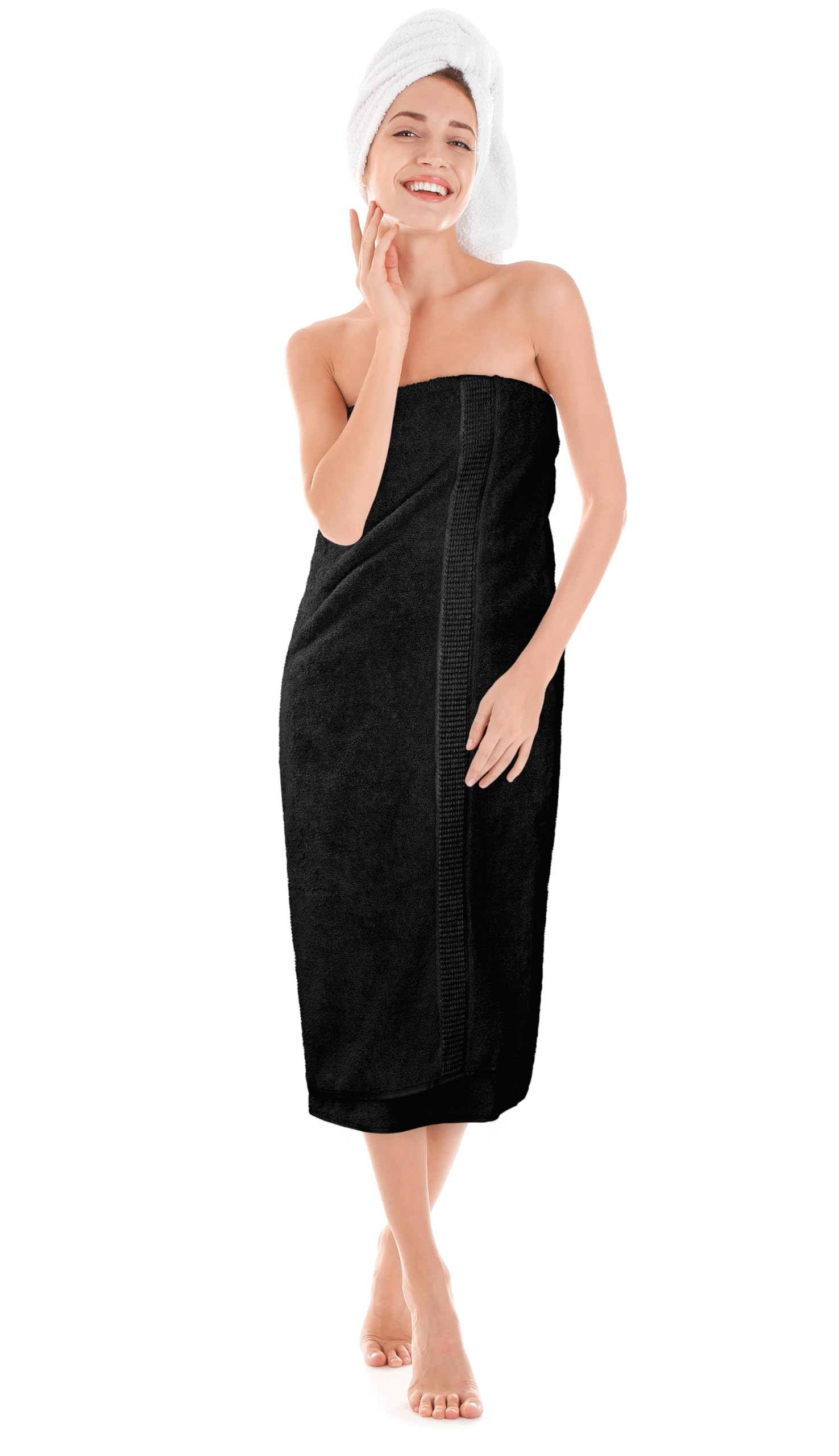 Utopia Towels bath sheet in black with rich color.