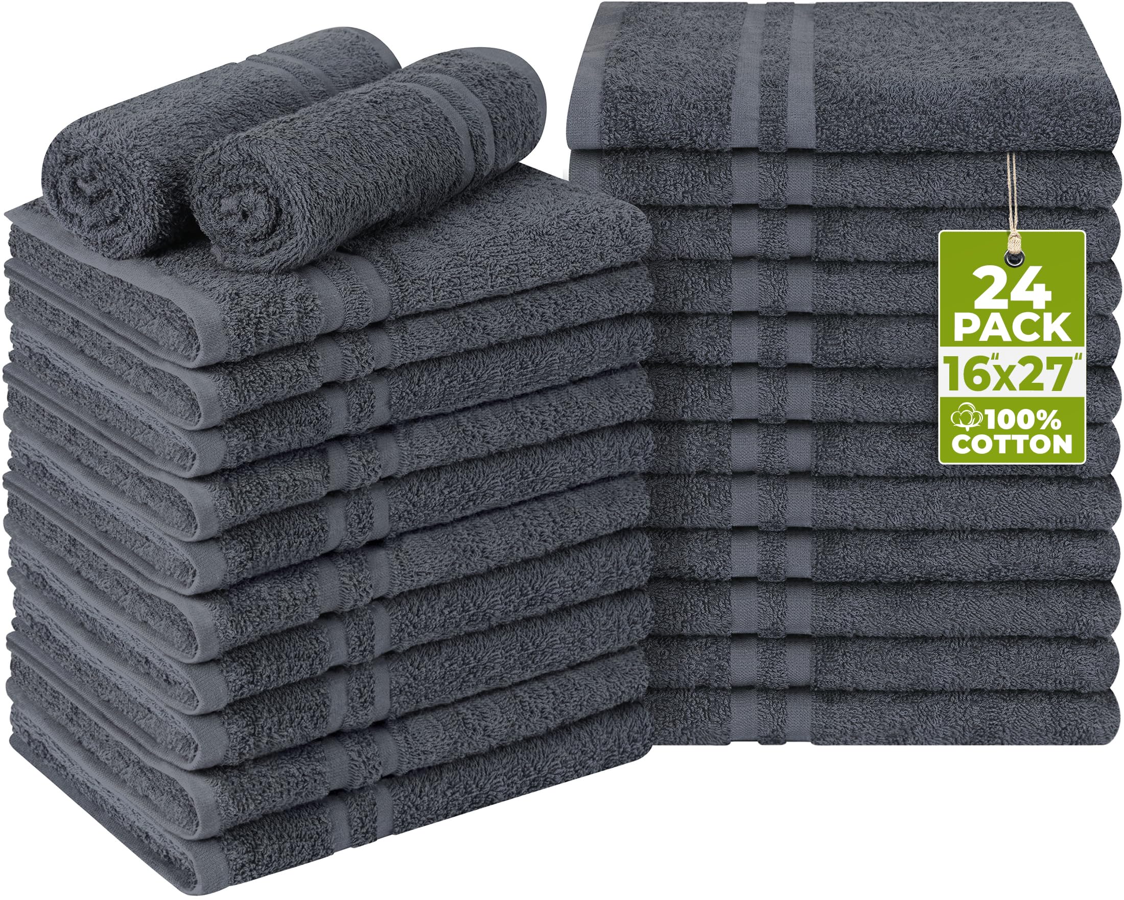 Utopia Towels bleach-proof salon towel 16x27 in dark grey for repeated chemical use