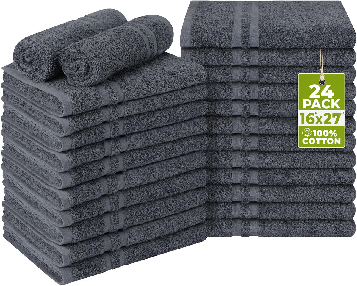 Utopia Towels bleach-proof salon towel 16x27 in dark grey for repeated chemical use