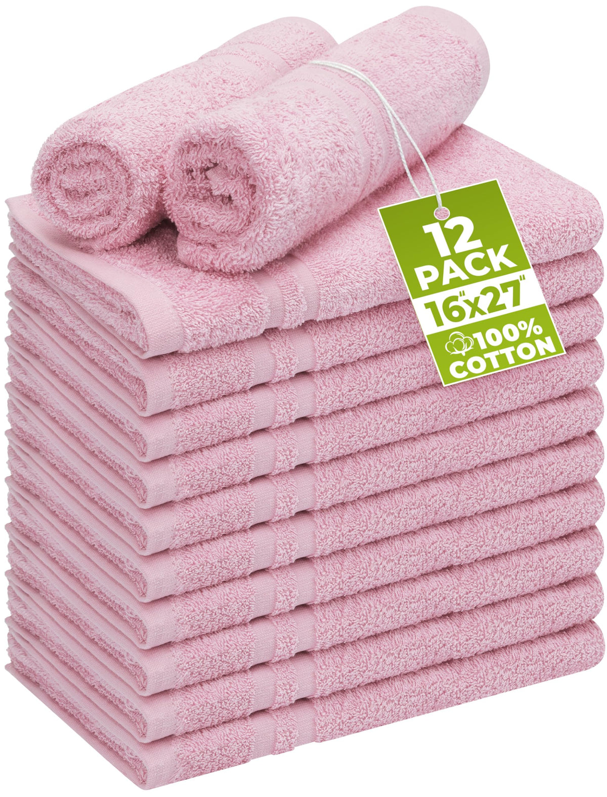 Utopia Towels bleach-proof salon towel in pink ready for busy client sessions.