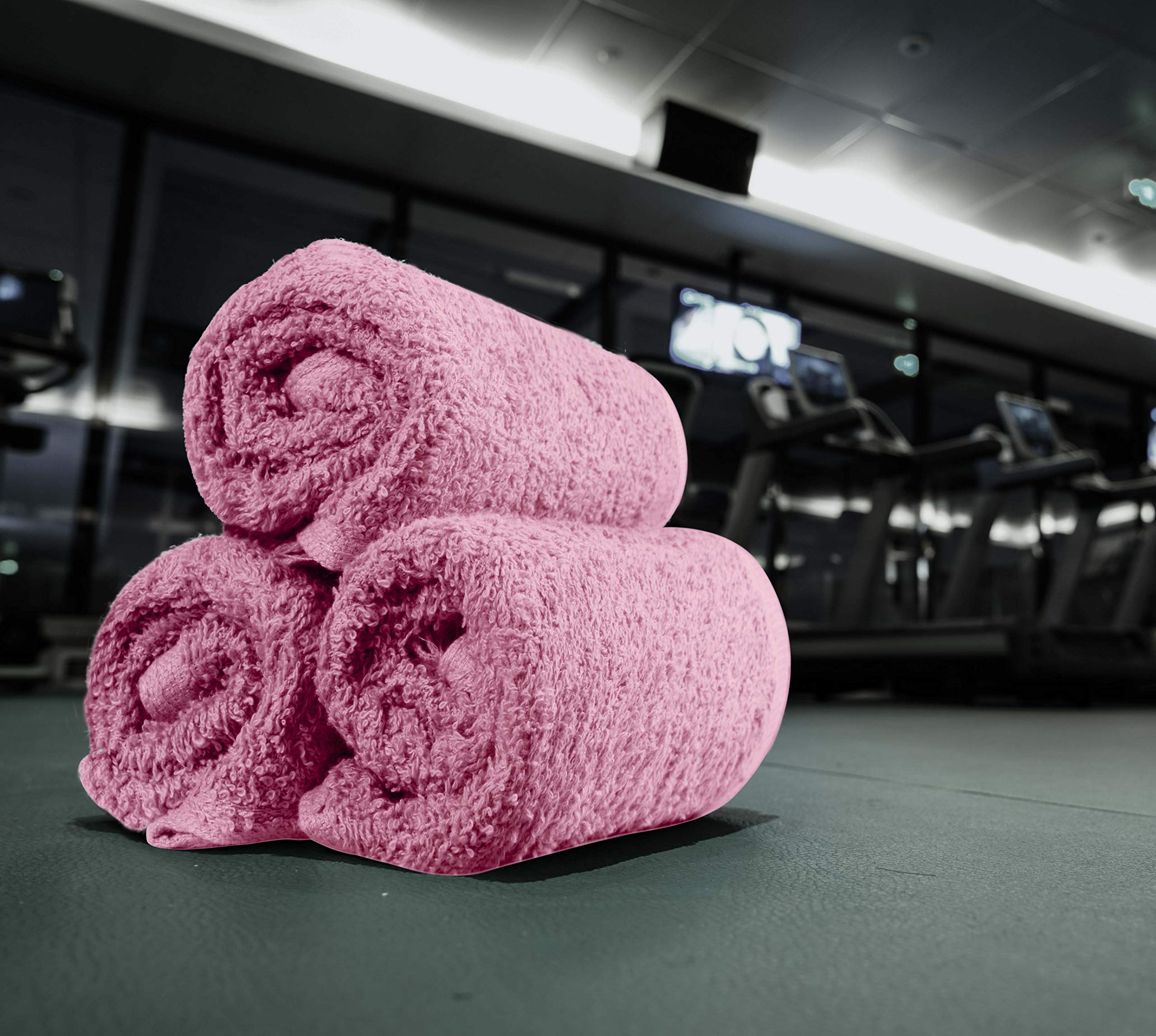 Utopia Towels plush pink washcloths brighten guest spaces while delivering everyday comfort.