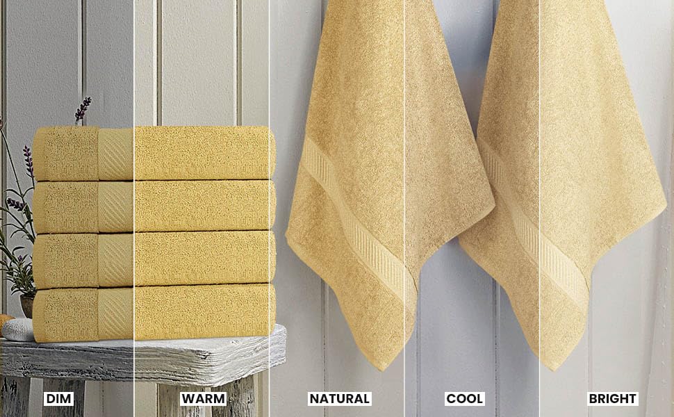 Utopia Towels close-up of plush weave shows absorbent, durable construction.