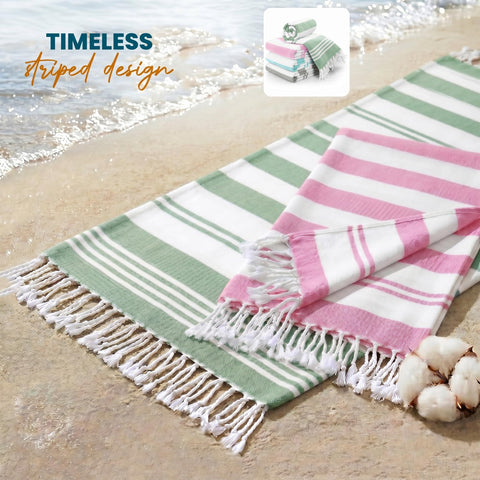 Utopia Towels aqua color option adds vibrant seaside vibes.