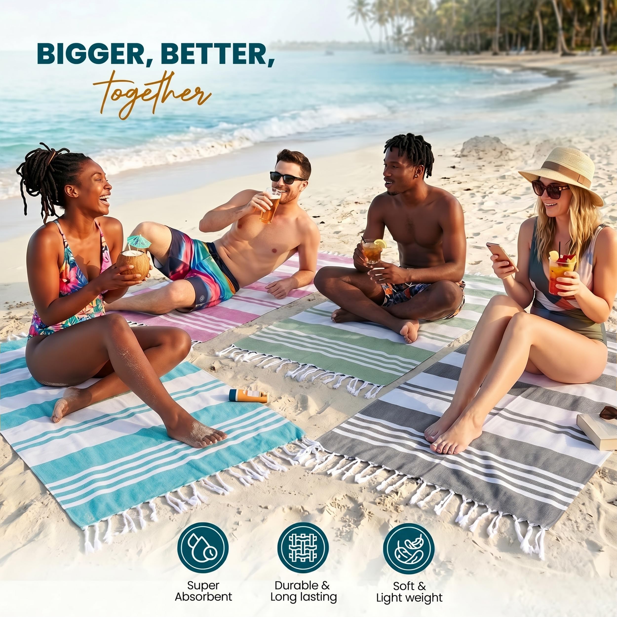 Utopia Towels pink sea-foam color option for bright poolside looks.