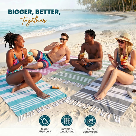 Utopia Towels pink sea-foam color option for bright poolside looks.