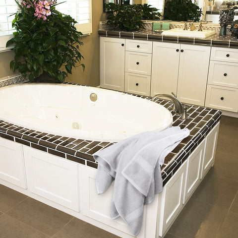 Utopia Towels color variety complements any bathroom scheme