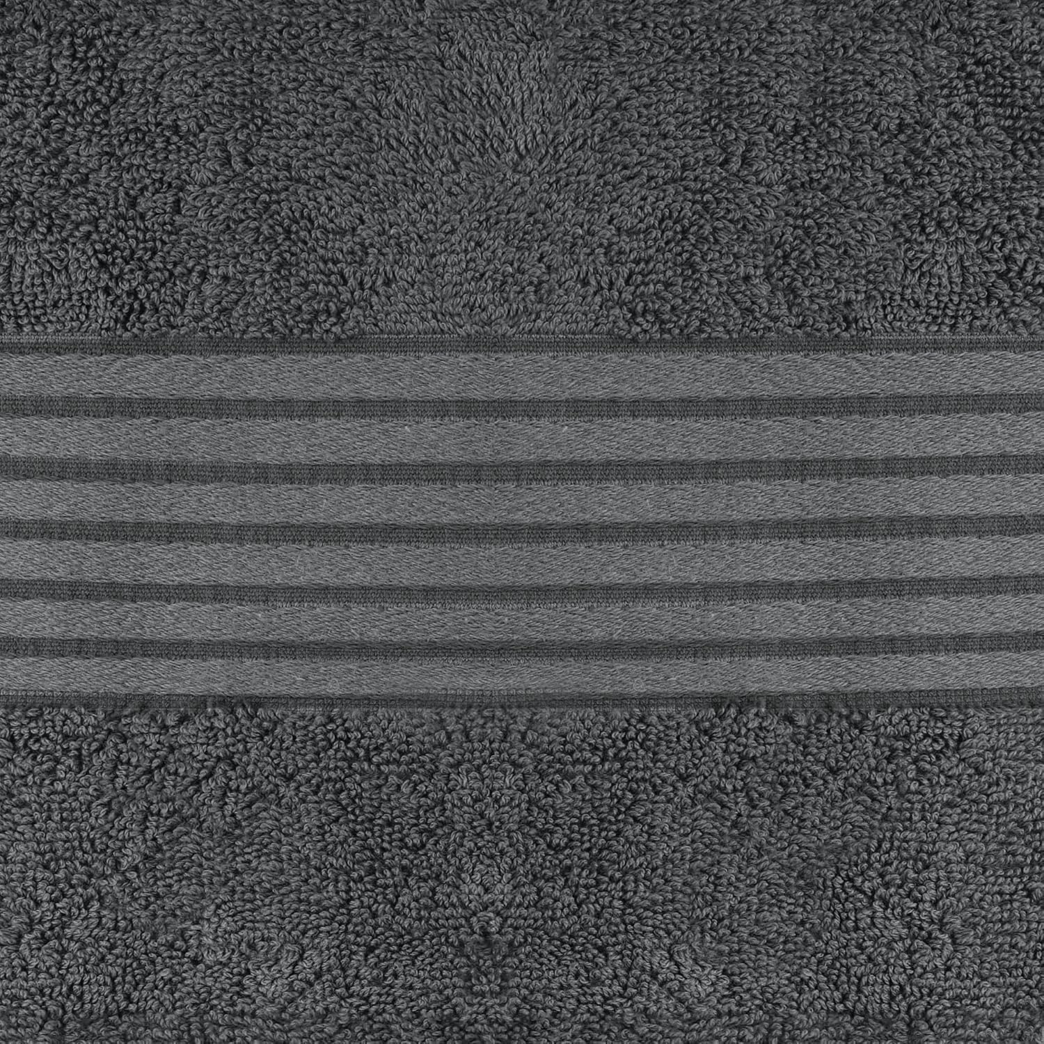 Utopia Towels color-stay grey keeps towels fresh.