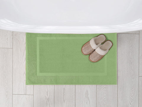 Utopia Towels Cotton Banded Rug soft close-up emphasizing plush cotton texture.