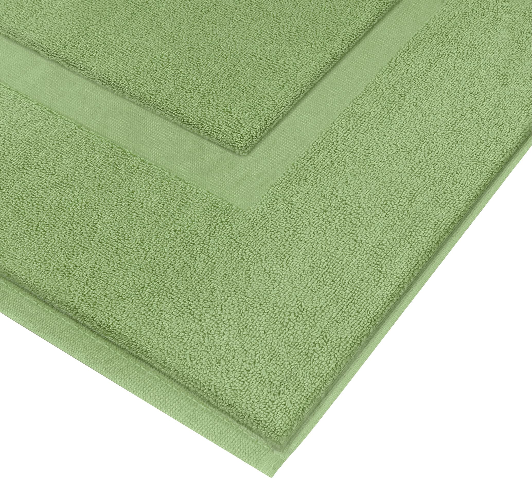 Utopia Towels Cotton Banded Rug two-sided flip highlighting easy refresh between washes.