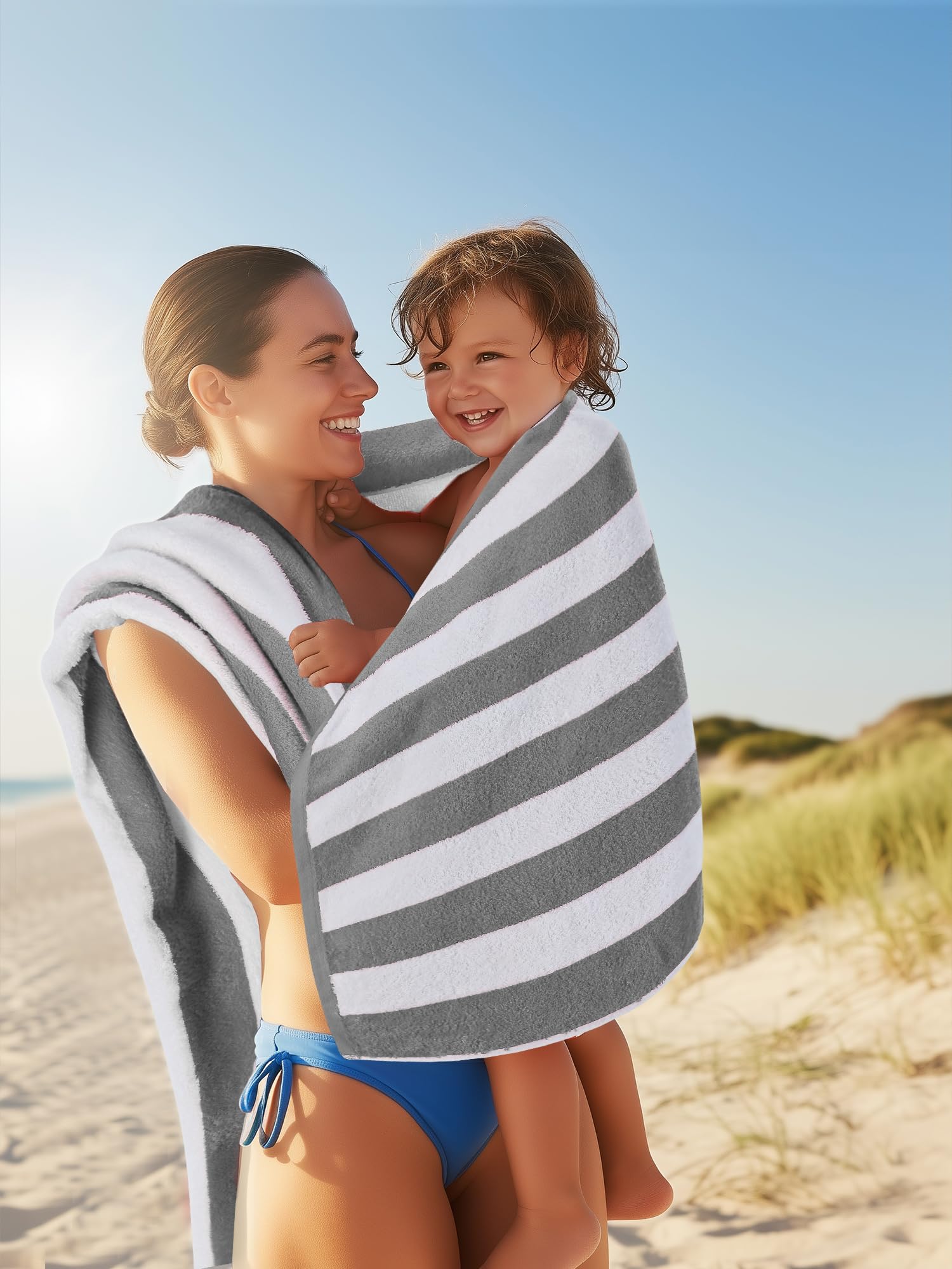 Utopia Towels quick-dry fabric enhancing comfort after swimming.