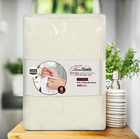 Utopia Towels gift-ready packaging suitable for housewarmings and holidays.