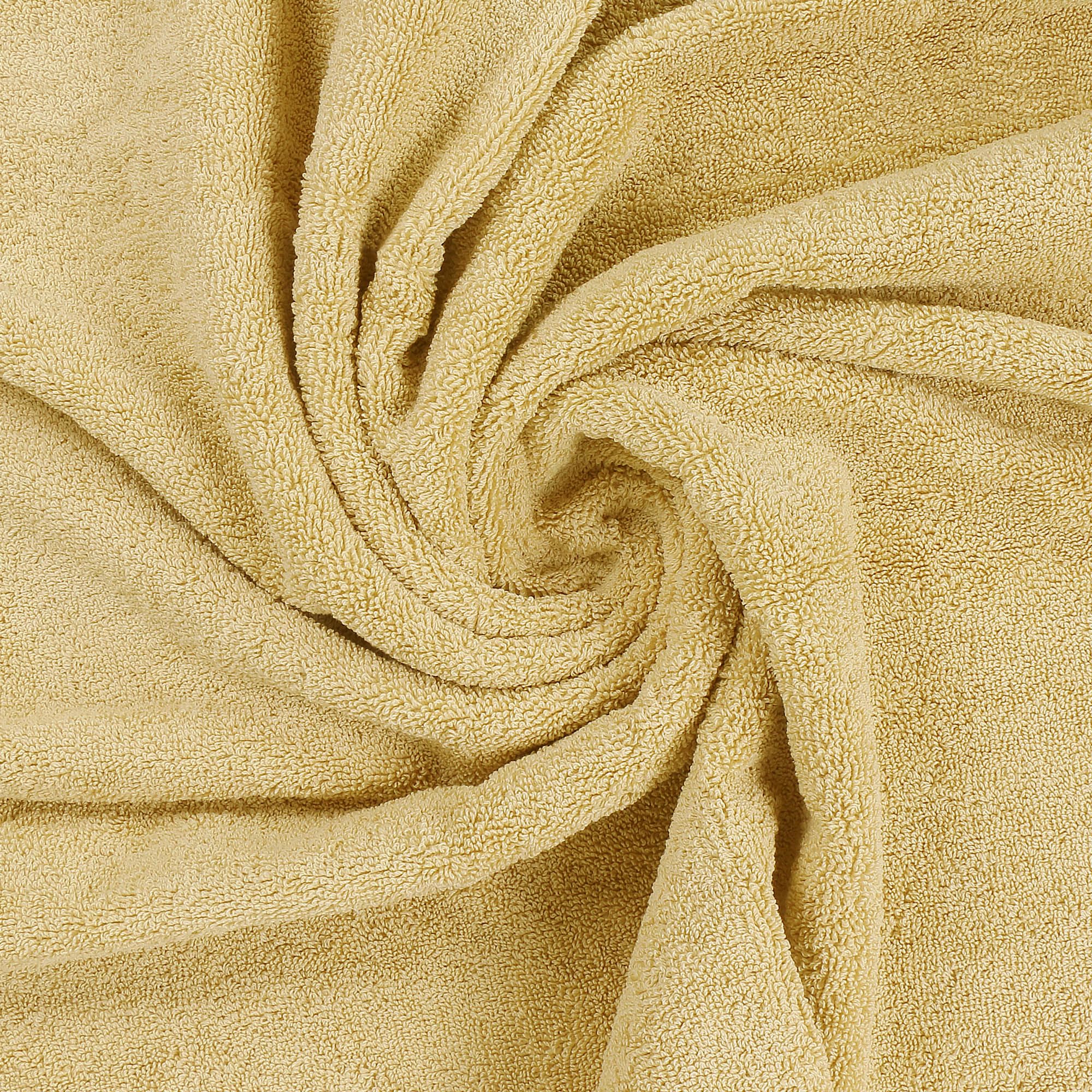 Utopia Towels double-stitched hem close-up, durable edges and clean finish.
