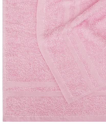 Utopia Towels machine-washable pink towel for easy care and quick turnover.