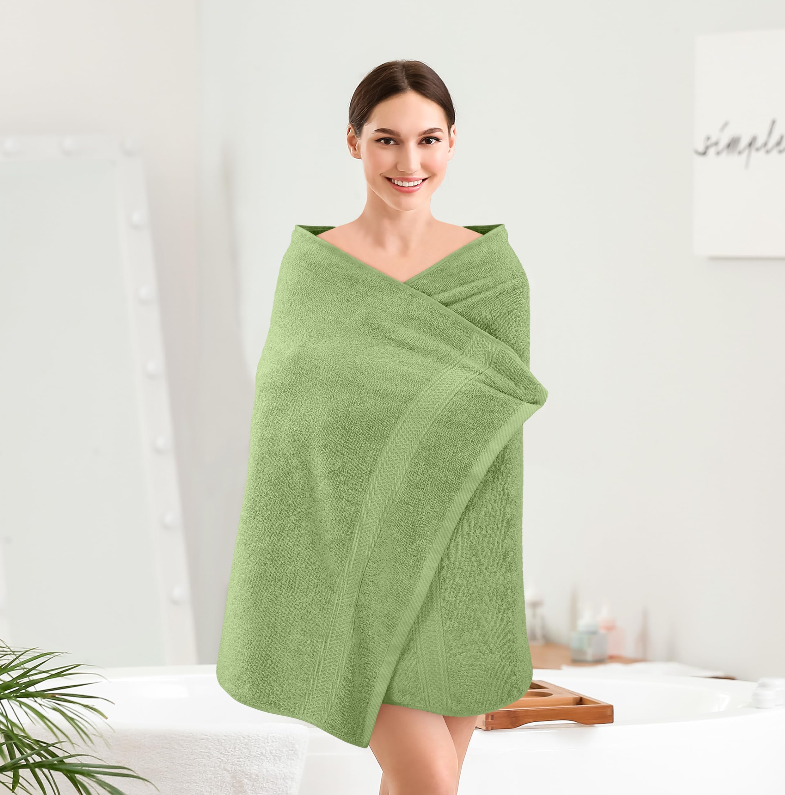Utopia Towels 4-pack meets essential drying needs with cozy, breathable cotton.