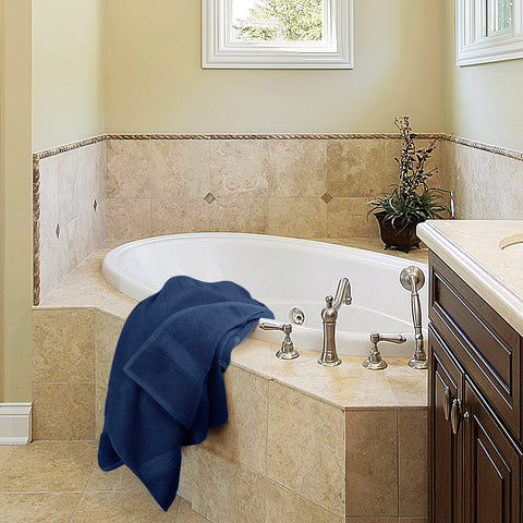Utopia Towels easy care—wash warm, tumble dry low to maintain absorbency.