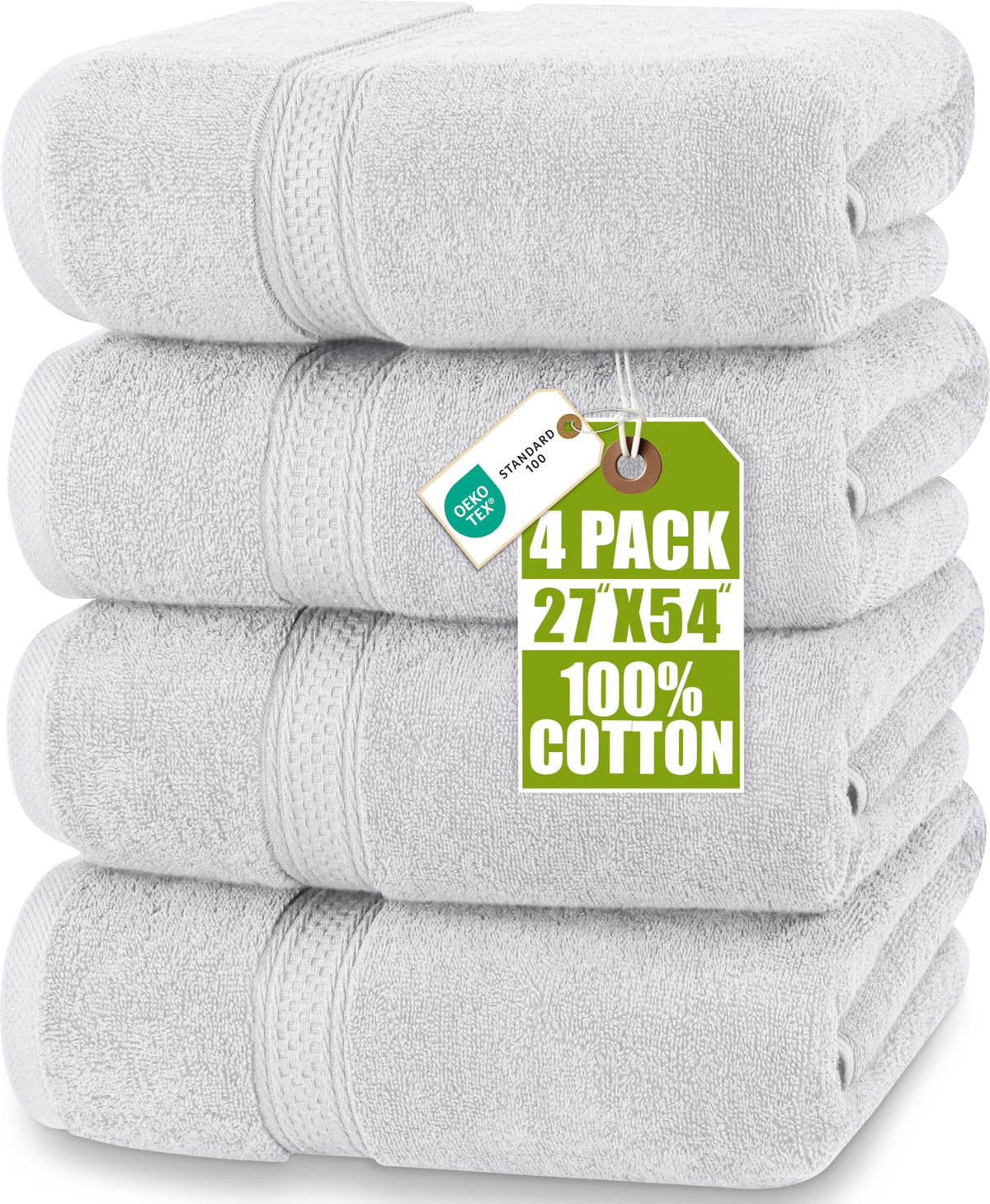 Utopia Towels four-pack bath towels 27x54 inches for daily luxury at home