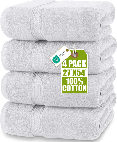 Utopia Towels four-pack bath towels 27x54 inches for daily luxury at home