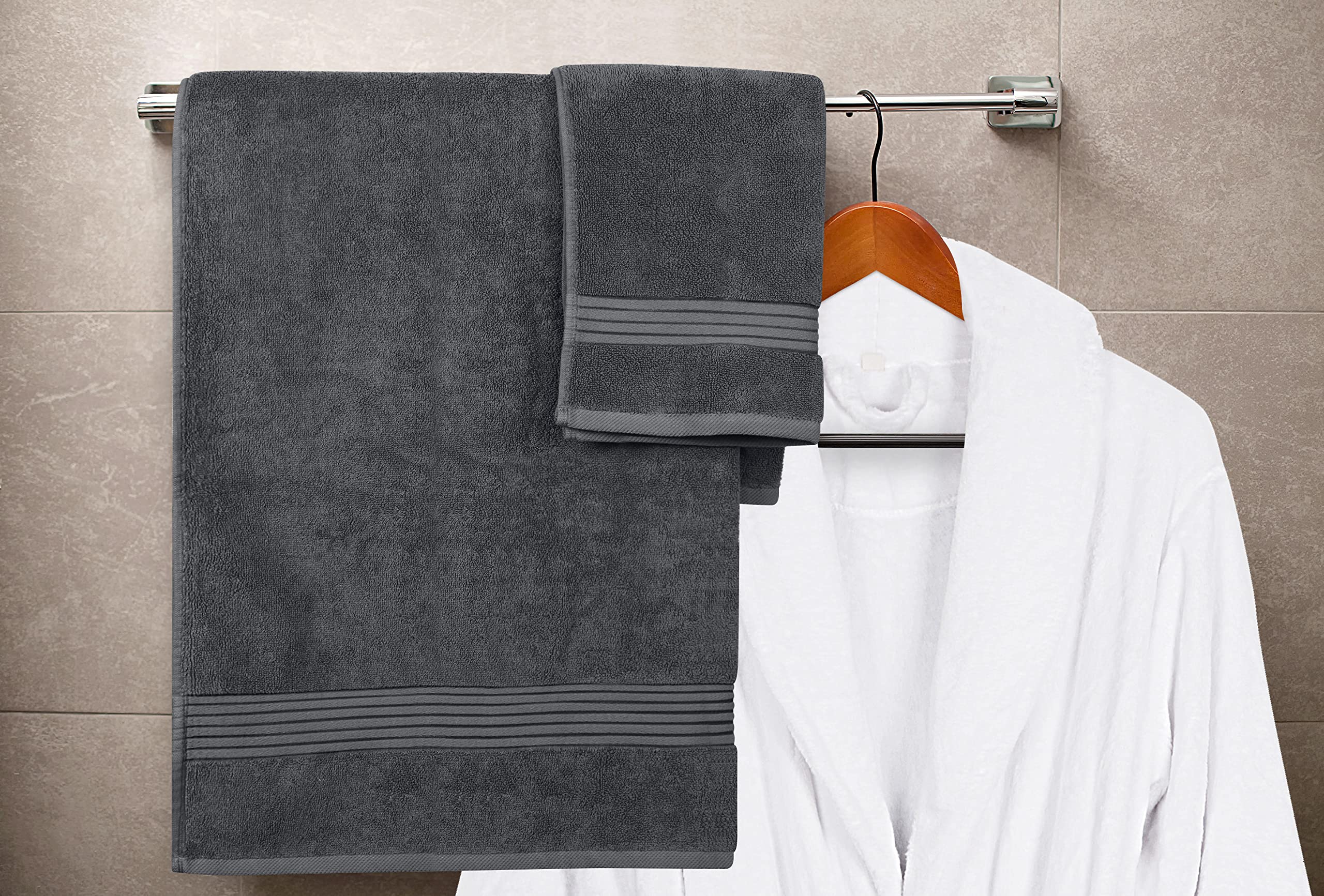 Utopia Towels grey color swatch for versatile bathroom styling