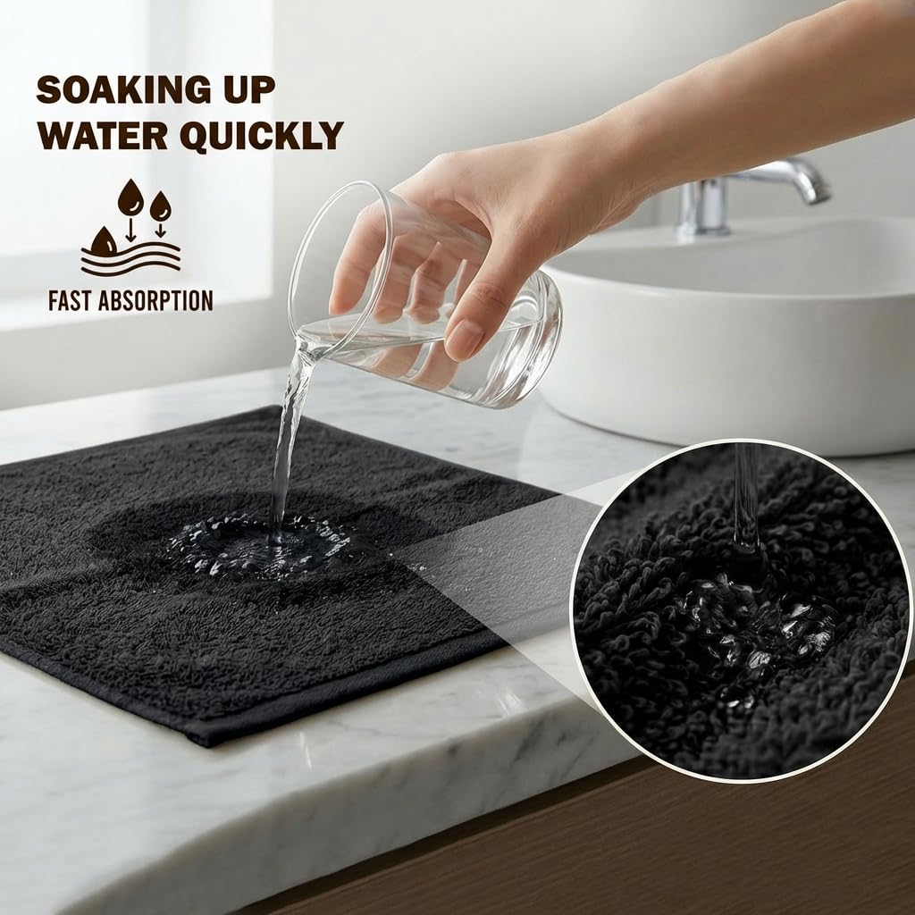 Utopia Towels guest room setup showing inviting hand-drying option.