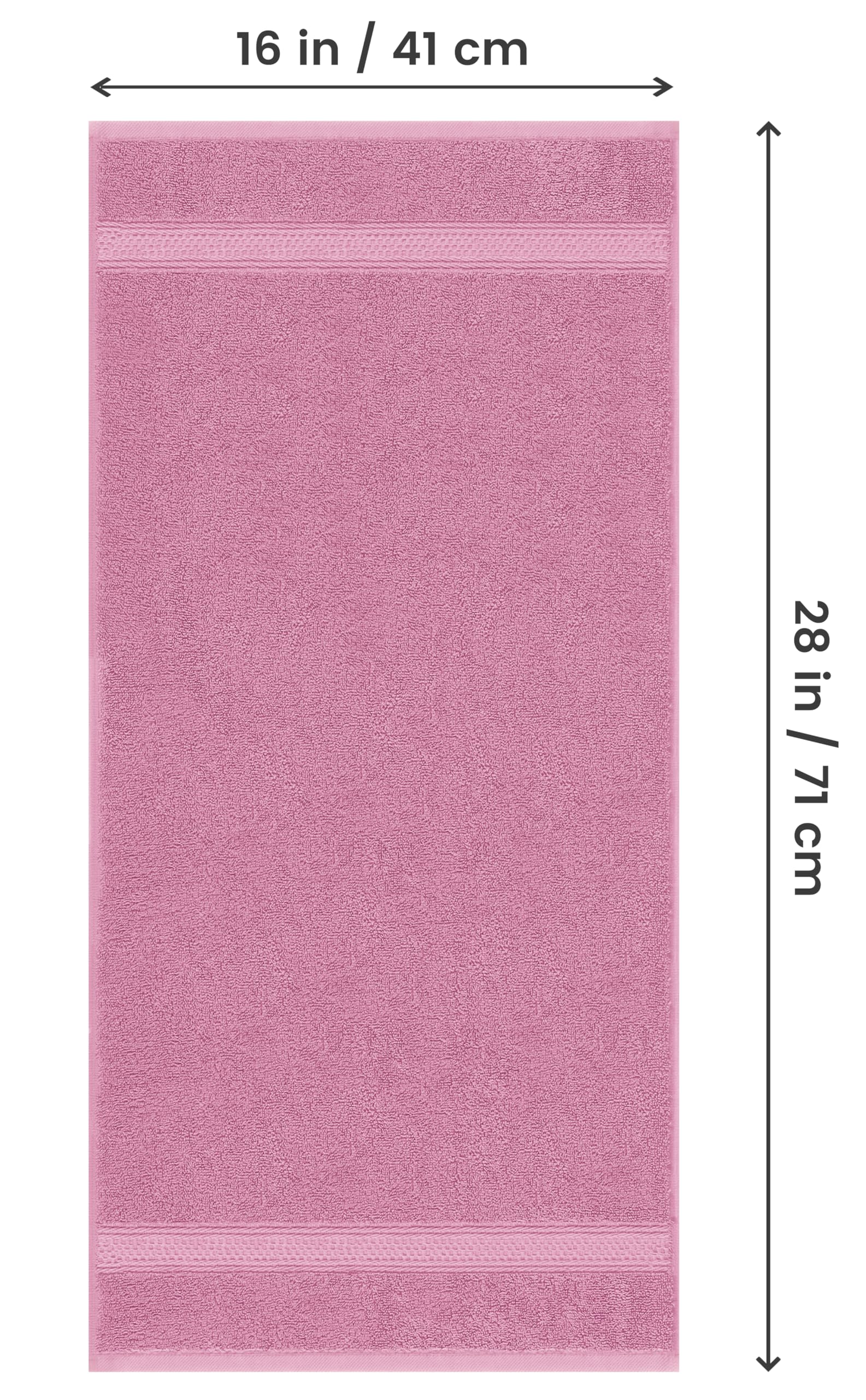 Utopia Towels 16x28 inch hand towel, ample size for frequent hand and face drying.