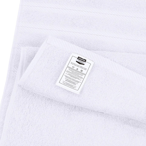 Utopia Towels highly absorbent fabric quickly wicks moisture.