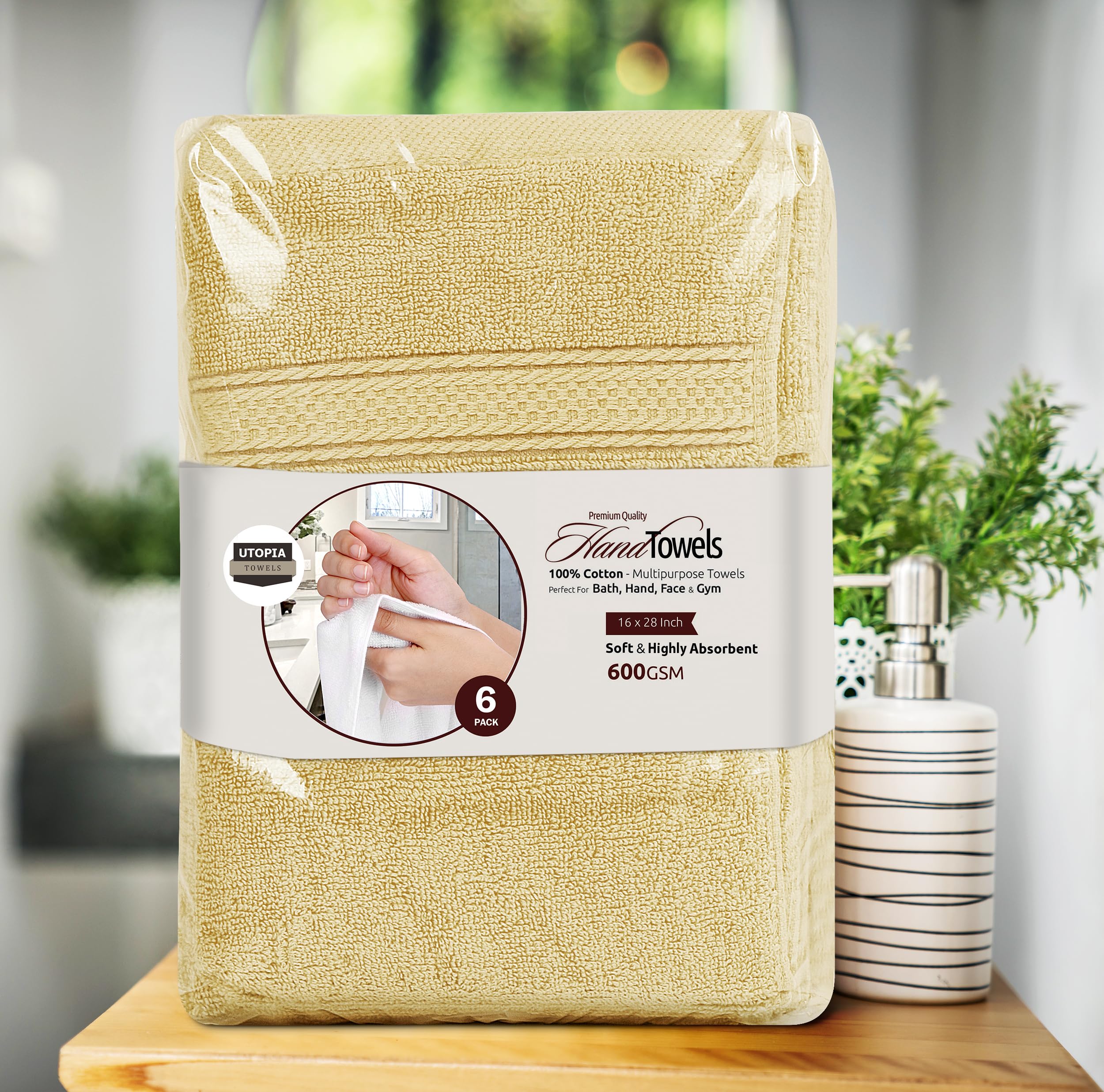 Utopia Towels hotel and spa scene, plush guest comfort.