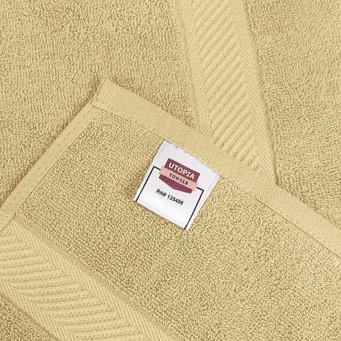 Utopia Towels hotel spa grade towels ready for guest use and daily luxury.