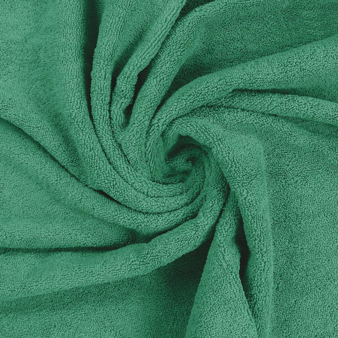 Utopia Towels hunter-green color accent for bathroom decor.