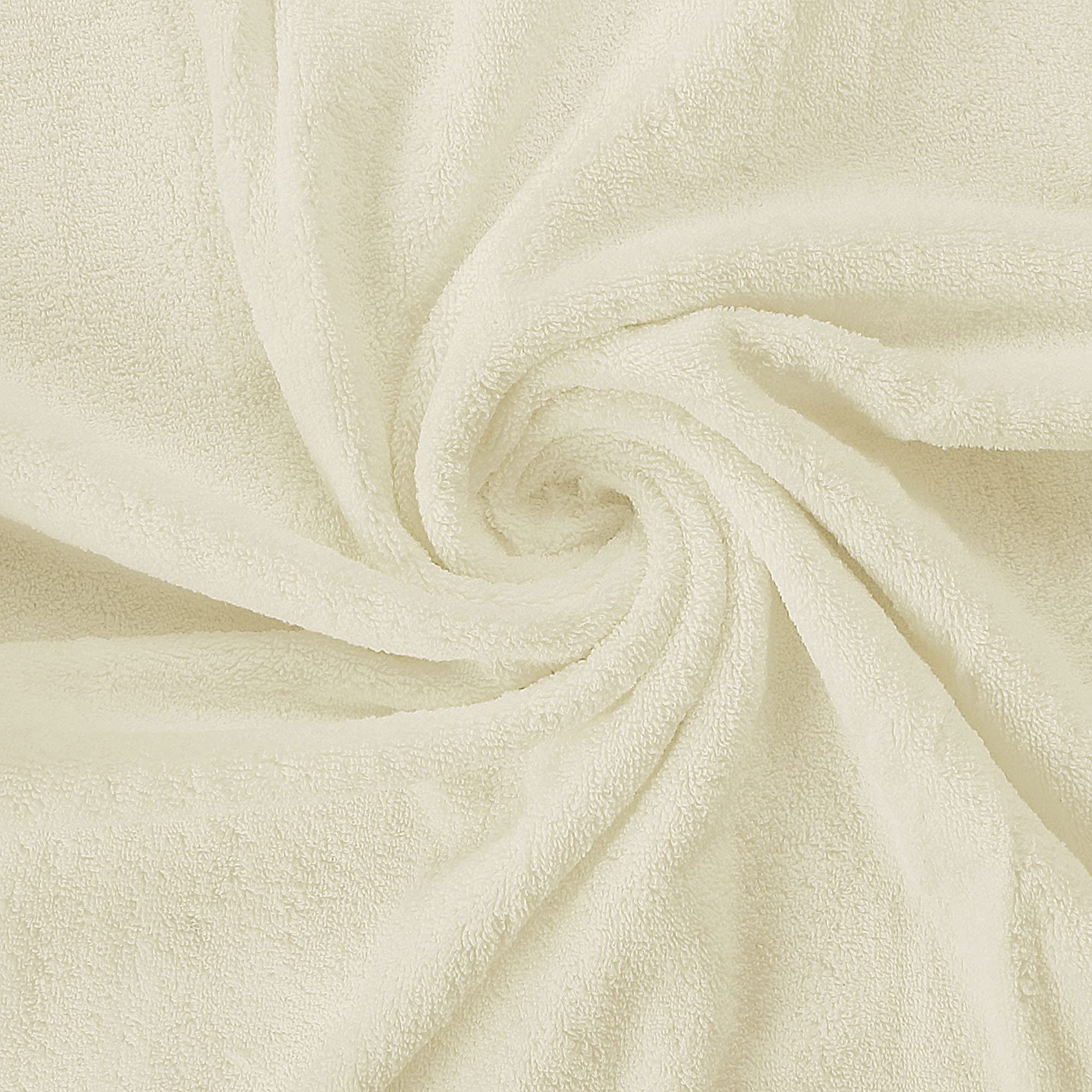Utopia Towels ivory color coordinates with most decors and hides wear.