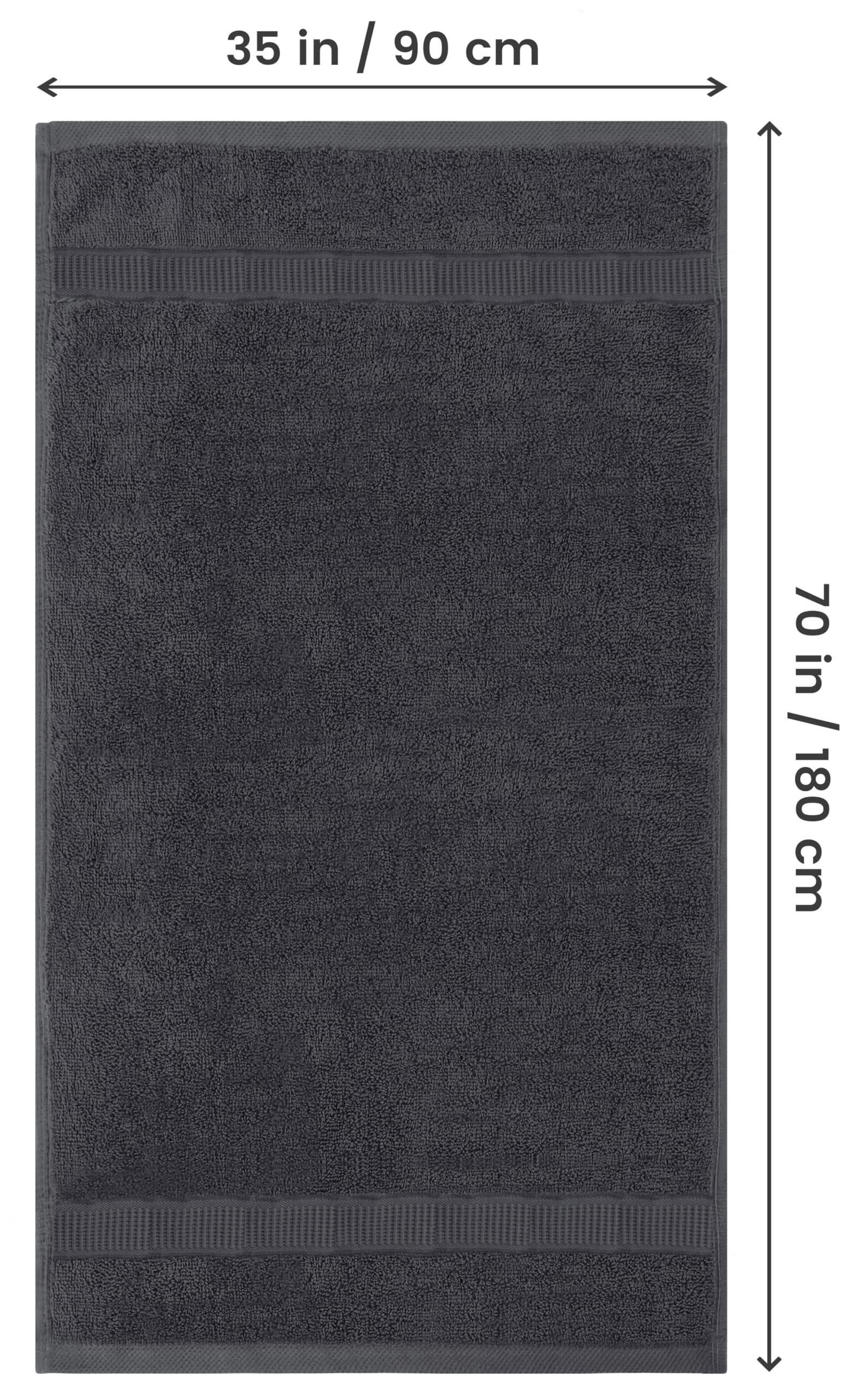 Utopia Towels jumbo bath sheet 35x70 inches for generous wrap and comfort