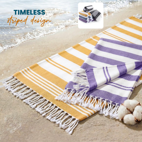 Utopia Towels oversized towels offer generous coverage for lounge chairs.